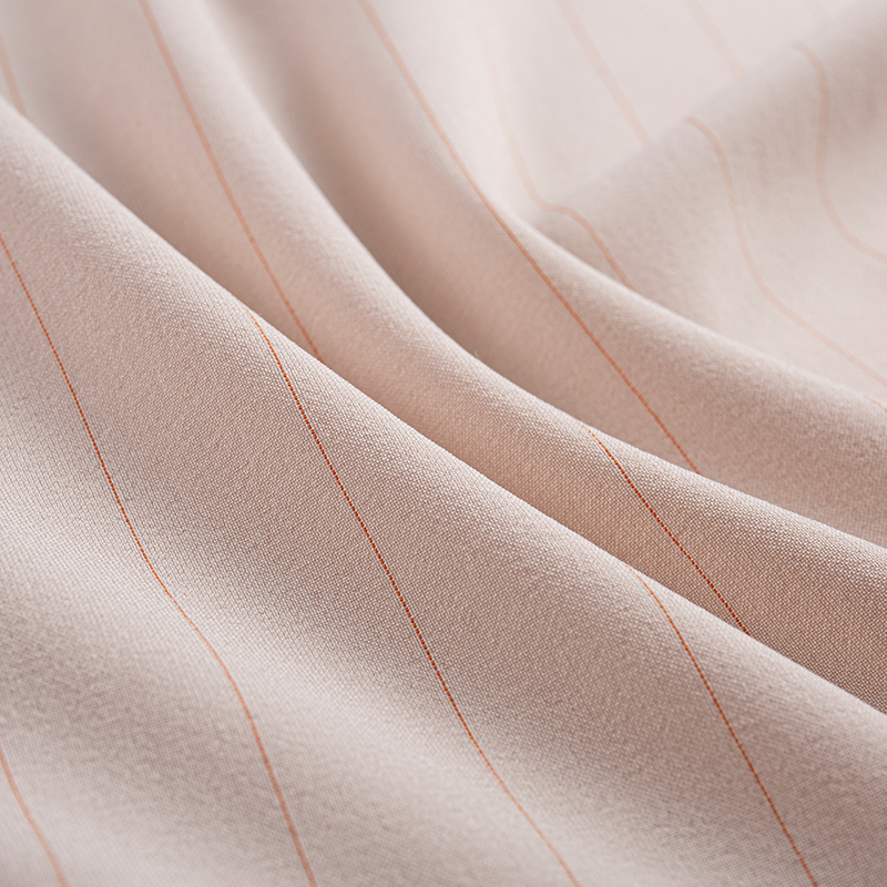 Simli Rayon Dikey Şerit Kumaş