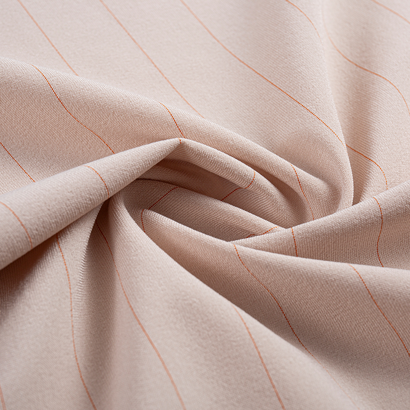 Simli Rayon Dikey Şerit Kumaş